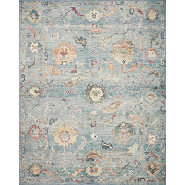Loloi Margot 8'-6" x 11'-6" Area Rug - Denim/Multi Easy Clean