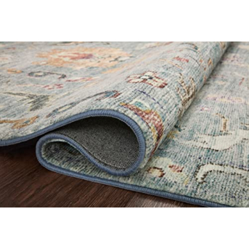 Loloi Margot 8'-6" x 11'-6" Area Rug - Denim/Multi Easy Clean