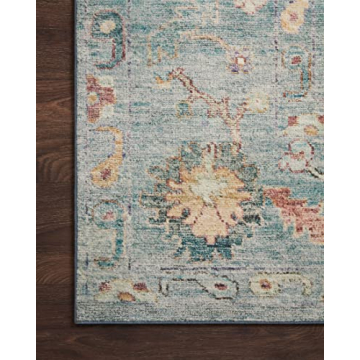 Loloi Margot 8'-6" x 11'-6" Area Rug - Denim/Multi Easy Clean