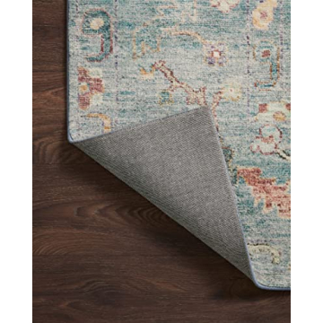 Loloi Margot 8'-6" x 11'-6" Area Rug - Denim/Multi Easy Clean