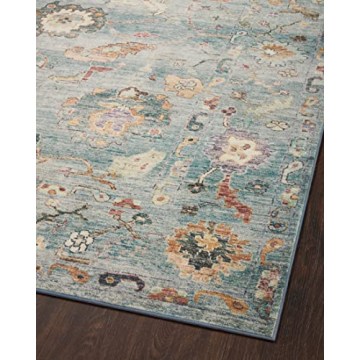 Loloi Margot 8'-6" x 11'-6" Area Rug - Denim/Multi Easy Clean