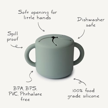 Mushie Silicone Snack Cup - Spill Proof & Durable
