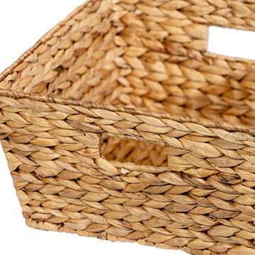 Honey-Can-Do Natural Large Square Basket for Storage Solutions