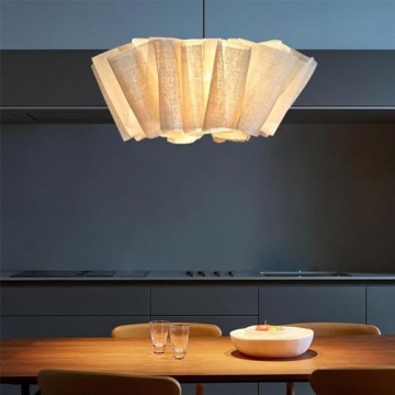 Japanese Minimalist Fabric Pendant Light for Home Decoration