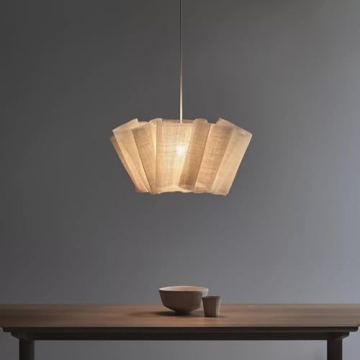 Japanese Minimalist Fabric Pendant Light for Home Decoration