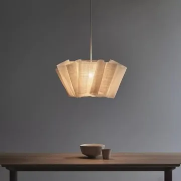 Japanese Minimalist Fabric Pendant Light for Home Decoration