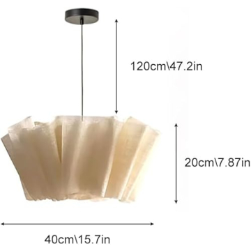 Japanese Minimalist Fabric Pendant Light for Home Decoration