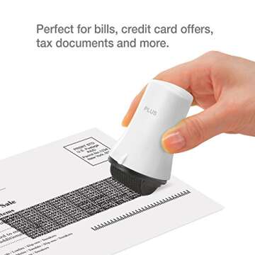 Guard Your ID Wide Advanced Roller 2.0 Identity Theft Prevention Security Stamp White