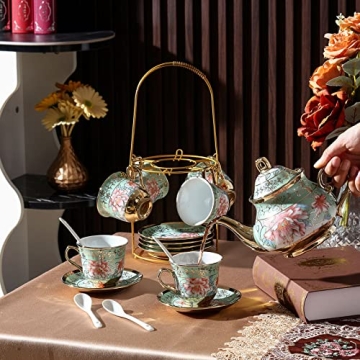 Elegant Zhehao 20 Pcs Porcelain Tea Set for All Occasions