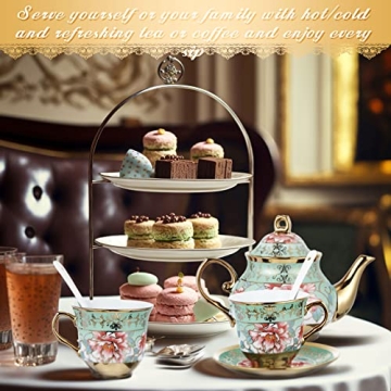 Elegant Zhehao 20 Pcs Porcelain Tea Set for All Occasions