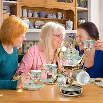 Elegant Zhehao 20 Pcs Porcelain Tea Set for All Occasions