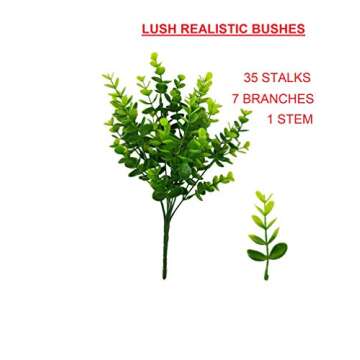 Realistic Eucalyptus Stems for Home and Garden Decor