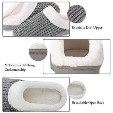 WateLves Women's Comfort Slippers with Memory Foam