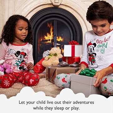 Disney Boys' Mickey Mouse 6-Piece Snug-Fit Cotton Pajamas Set, OH MICKEY, 18M