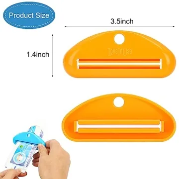 Space-Saving Toothpaste Tube Squeezer - 4 Pack