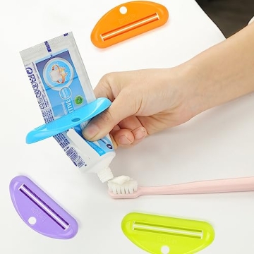 Space-Saving Toothpaste Tube Squeezer - 4 Pack
