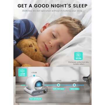 (2024) DuckSky Self Cleaning Cat Litter Box, Upgraded 65L+9L Extra Large Automatic Litter Box for Multiple Cats, Features Negative ion Sterilization and Deodorization, APP Control, Health Monitor