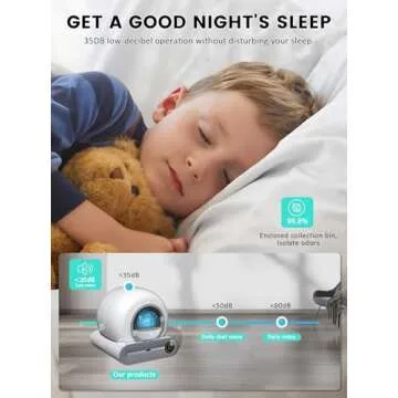 (2024) DuckSky Self Cleaning Cat Litter Box, Upgraded 65L+9L Extra Large Automatic Litter Box for Multiple Cats, Features Negative ion Sterilization and Deodorization, APP Control, Health Monitor