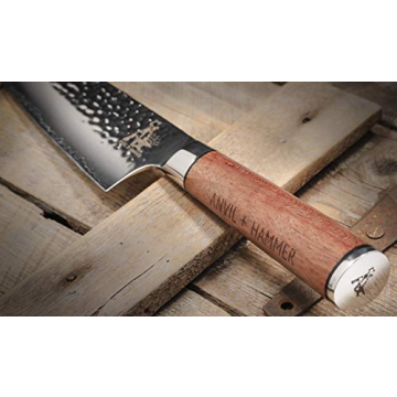 Anvil & Hammer Professional Chef Knife - 8” Damascus Blade