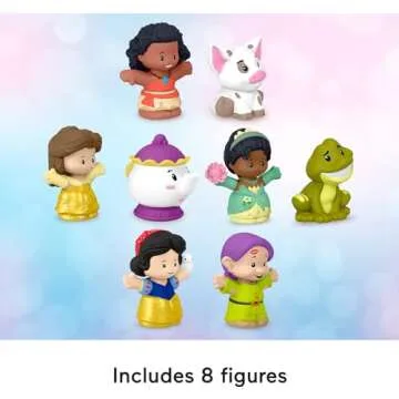Fisher-Price Little People Toddler Toys Disney Princess Story Duos 8-Piece Figure Set for Pretend Play Kids Ages 18+ Months ​ (Amazon Exclusive)