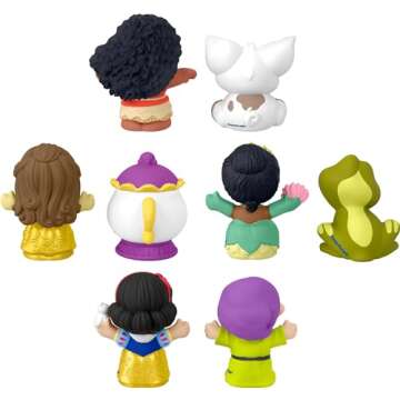 Fisher-Price Little People Toddler Toys Disney Princess Story Duos 8-Piece Figure Set for Pretend Play Kids Ages 18+ Months ​ (Amazon Exclusive)
