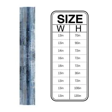 ARTSHOWING Abstract Art Table Runner, Washable Table Decoration for Home Kitchen Dining Holiday Wedding Party, Easy to Clean 13x72inch - Retro Style Oil Painting Texture Blue