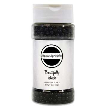 Mystic Sprinkles 4mm Sugar Pearls for Beautiful Desserts