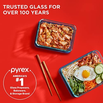 Pyrex Simply Store 3-Pack Glass Food Storage Containers Set