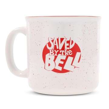 Silver Buffalo Saved by the Bell Bayside Tigers Ceramic Camper Mug, 20 Ounces
