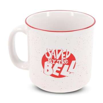 Silver Buffalo Saved by the Bell Bayside Tigers Ceramic Camper Mug, 20 Ounces