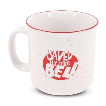 Silver Buffalo Saved by the Bell Bayside Tigers Ceramic Camper Mug, 20 Ounces