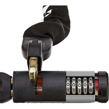 Kryptonite Kryptolok 912 Combo Bike Chain Lock, 4 Feet Long Heavy Duty Anti-Theft Sold Secure Gold B...