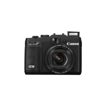 Canon PowerShot G16 12.1 MP CMOS Digital Camera with 5x Optical Zoom and 1080p Full-HD Video Wi-Fi Enabled(Renewed)