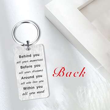 HYHYDHP 40th Birthday Gifts Happy 40 Year Old Birthday Keychain for Women Men, 40 Yr Bday Presents Ideas