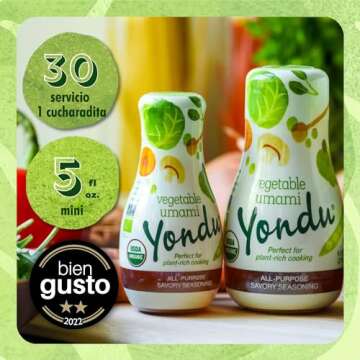 Yondu Vegetable Umami Essence - Premium, Vegan Plant-Based Sauce for Mild & Flavorful Cooking. Great...