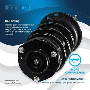 Detroit Axle - 8pc Struts Sway Bars for 2007-2011 Toyota Camry Front Rear Complete 4 Struts w/Coil S...