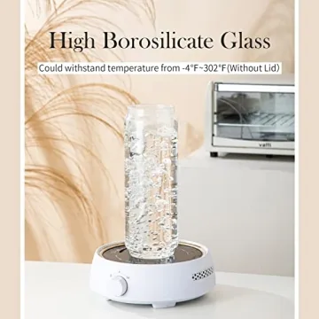 Stylish Homtop Glass Storage Jars - Set of 3 for Kitchen