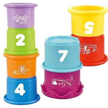 Cosaway Baby Stacking Nesting Cups Toys: Montessori Educational Fun