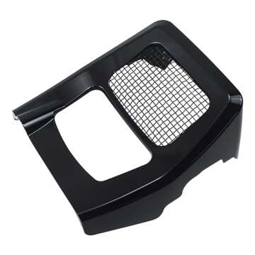 WOWTK Chin Spoiler for Harley 2017-2024 Touring Road King, Street Glide, Road Glide, and Electra Glide Standard Models,Vivid Black Finish