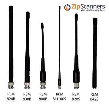 Antenna for Police Scanner Radios | 820S Remtronix | SMA End Type | 700~900 MHz UHF Digital, Analog & Trunked Frequencies | 7" Flexible Whip, O-Ring | Increase Reception 25-100%