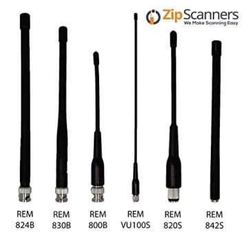 Antenna for Police Scanner Radios | 820S Remtronix | SMA End Type | 700~900 MHz UHF Digital, Analog & Trunked Frequencies | 7" Flexible Whip, O-Ring | Increase Reception 25-100%