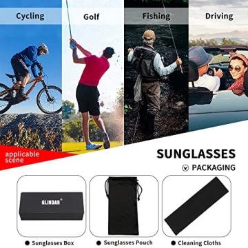 Stylish GLINDAR Polarized Aviator Sunglasses for All