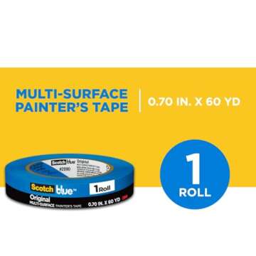 ScotchBlue Original Painter's Tape 2090-18NC – 0.70 in x 60 yd, Multi-Surface, Medium Adhesive, UV...