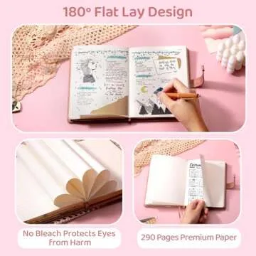 CAGIE Diary with Lock for Girls Heart-Shaped Lock Journal for Women, Girls Diary with Gold Edged Pages Jouranl with Lock for Writing, Cute Diary for Gifts, 5.3 x 7 inch, Pink