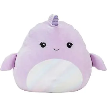 Naomi The Narwhal Squishmallow - 16" Plush Toy