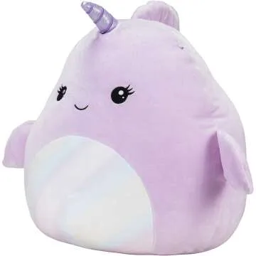 Naomi The Narwhal Squishmallow - 16" Plush Toy