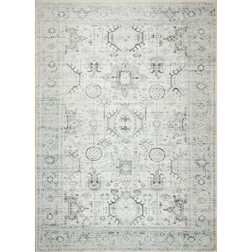 GLN Rugs Bohemian Collection - Stylish Machine Washable Rug