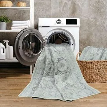 GLN Rugs Bohemian Collection - Stylish Machine Washable Rug