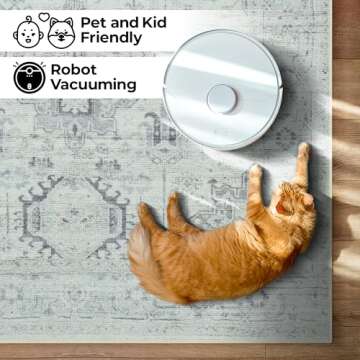 GLN Rugs Bohemian Collection - Stylish Machine Washable Rug