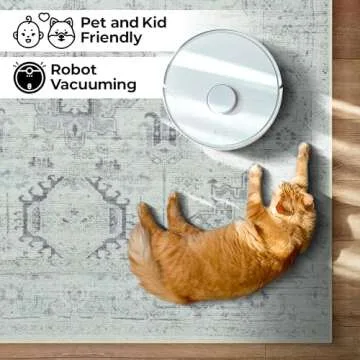 GLN Rugs Bohemian Collection - Stylish Machine Washable Rug